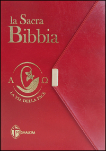 La Sacra Bibbia. La via della pace. Ediz. tascabile con bottoncino rossa