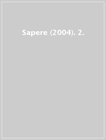 Sapere (2004). 2.