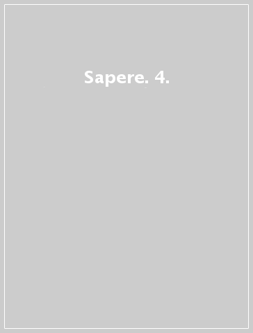 Sapere. 4.