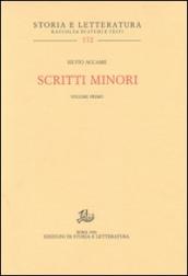 Scritti minori vol. 1-3