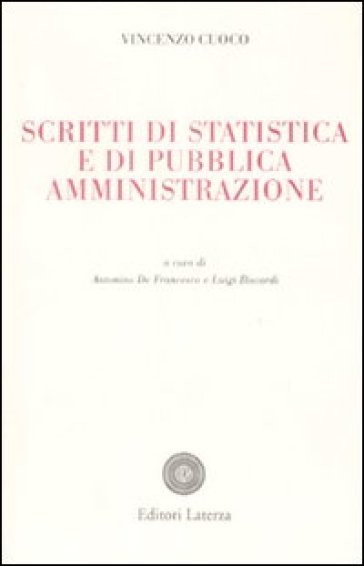 Scritti di statistica e di pubblica amministrazione - Vincenzo Cuoco