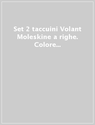 Set 2 taccuini Volant Moleskine a righe. Colore verde. Formato large - Taccuini a righe