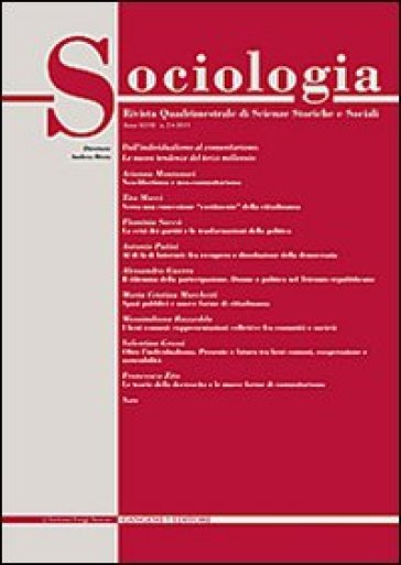 Sociologia. Rivista quadrimestrale di scienze storiche e sociali (2013). 2.