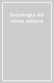 Sociologia del terzo settore