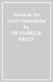 Sonatas for violin & harpsicho