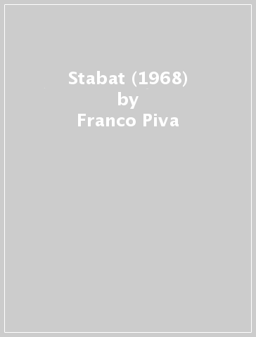 Stabat (1968) - Franco Piva