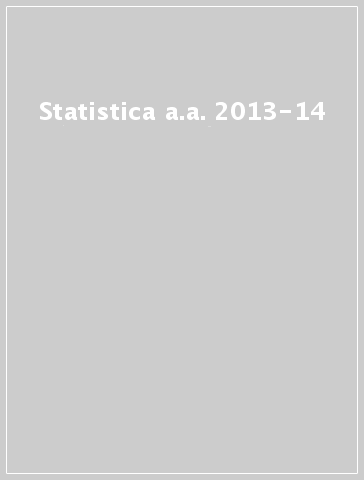 Statistica a.a. 2013-14