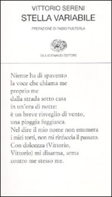 Stella variabile - Vittorio Sereni
