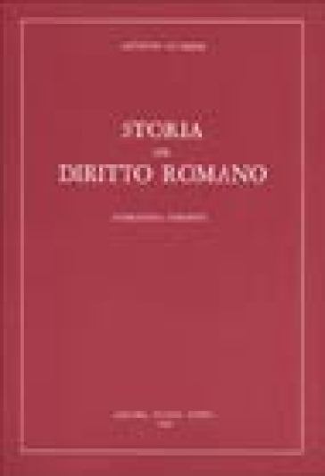 Storia del diritto romano - Antonio Guarino