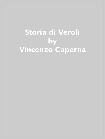 Storia di Veroli - Vincenzo Caperna