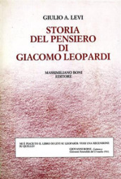 Storia del pensiero di Giacomo Leopardi