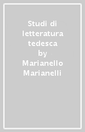 Studi di letteratura tedesca