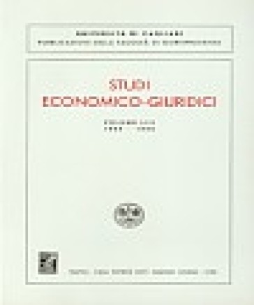 Studi economico-giuridici (1989-1990). 53.