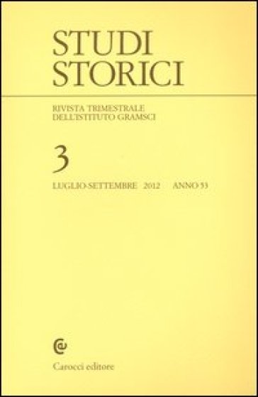 Studi storici (2012). 3.