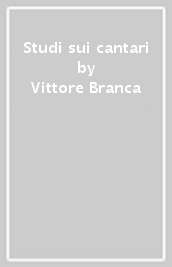 Studi sui cantari