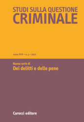 Studi sulla questione criminale (2022). 3.