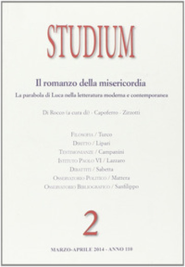 Studium (2014). 2.Il romanzo della misericordia. La parabola di Luca nella letteratura moderna e contemporanea