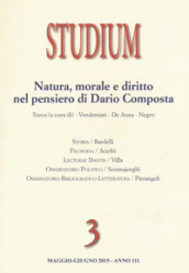 Studium (2015). 3.Natura, morale, diritto nel pensiero di Dario Composta