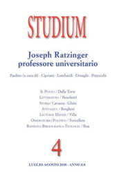 Studium (2018). 4: Joseph Ratzinger professore universitario