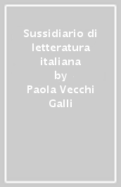 Sussidiario di letteratura italiana