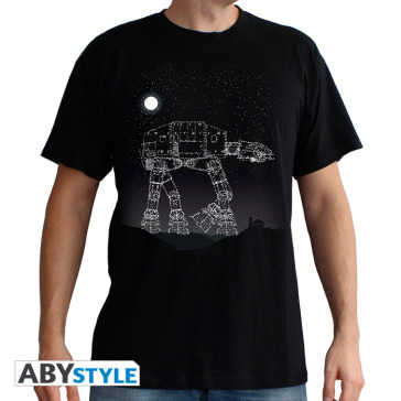 T-Shirt Star Wars - AT-AT Stars L