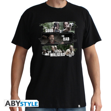 T-Shirt Walking Dead-Good,Bad,Walkers S