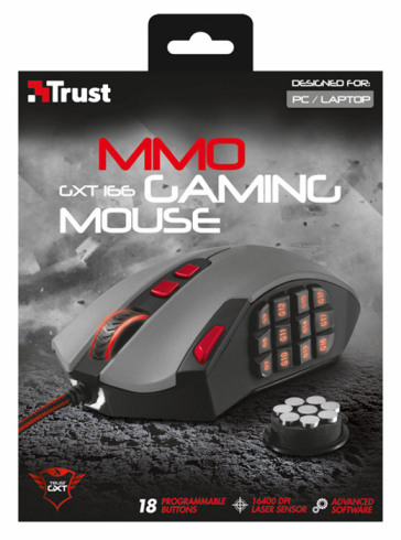 TRUST GXT 166 MMO Gaming Laser Mouse