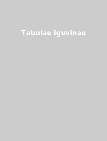 Tabulae iguvinae