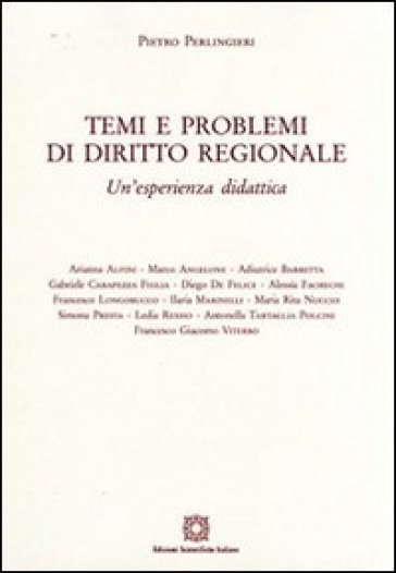 Temi e problemi del diritto regionale - Pietro Perlingieri