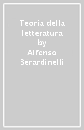 Teoria della letteratura