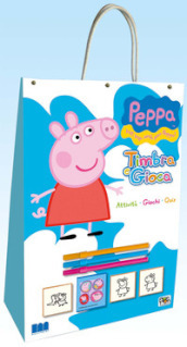 Timbra e gioca. Attività, giochi, quiz. Activity book 4. Hip hip urrà per Peppa! Ediz. illustrata. Con gadget