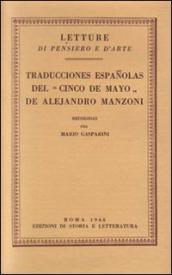 Traducciones espanolas del «Cinco de Mayo» de Alejandro Manzoni