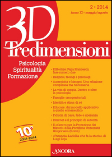 Tredimensioni. Psicologia, spiritualità, formazione (2014). 2.