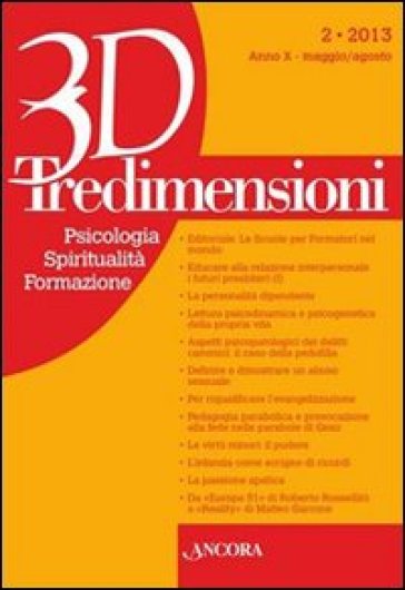 Tredimensioni. Psicologia, spiritualità, formazione (2013). 2.