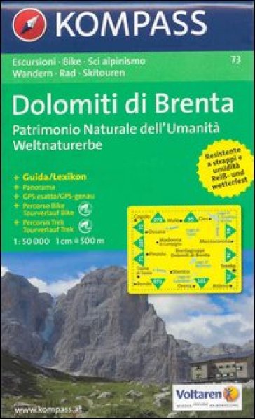 Trentino, Veneto. Gruppo di Brenta 1:50.000