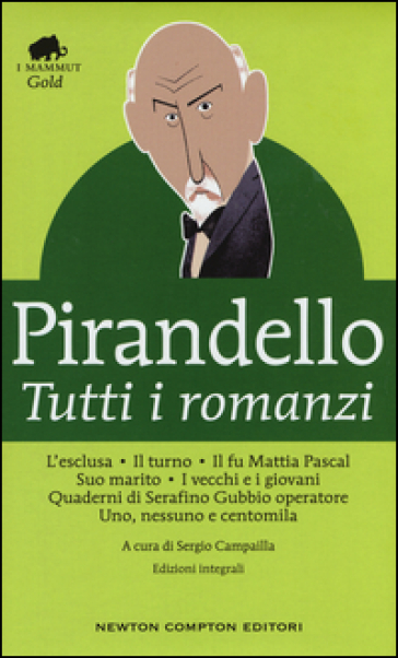 Tutti i romanzi: L'esclusa-Il turno-Il fu Mattia Pascal-Suo marito-I vecchi e i giovani-Quaderni di Serafino Gubbio operatore-Uno, nessuno e centomila. Ediz. integrale - Luigi Pirandello