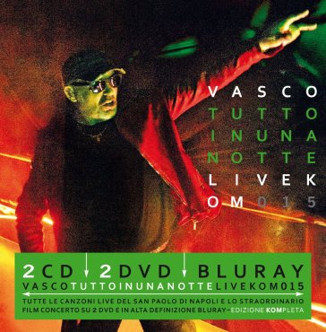 Tutto in una notte live kom 2015 (2cd+2d - Vasco Rossi