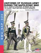 Uniforms of Russian army during the Napoleonic war. 15: Reign of Alexander I of Russia (1801-1825). The guards: heavy and light infantry regiments