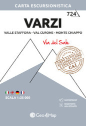 Varzi. Valle Staffora, Val Curone, Monte Chiappo. Carta escursionistica 1:25.000