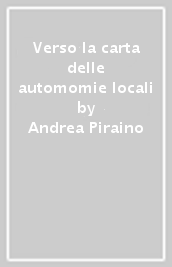 Verso la carta delle automomie locali