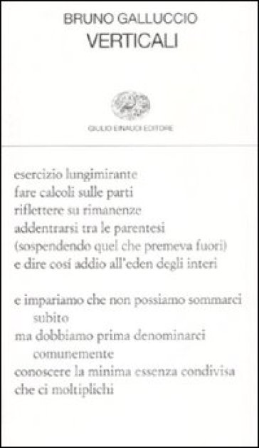 Verticali - Bruno Galluccio