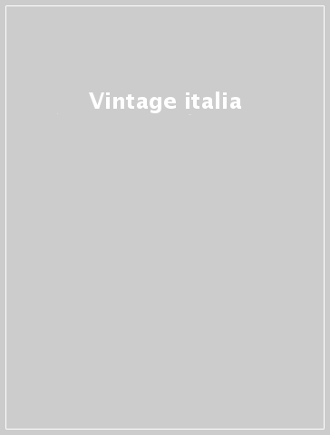 Vintage italia