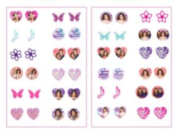 Violetta - 24 Orecchini Sticker