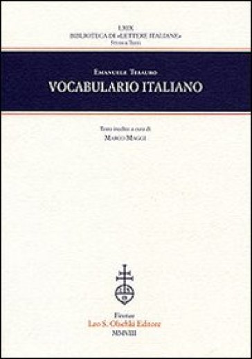 Vocabulario italiano - Emanuele Tesauro