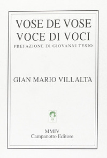 Vose de vose-Voce di voci - Gian Mario Villalta