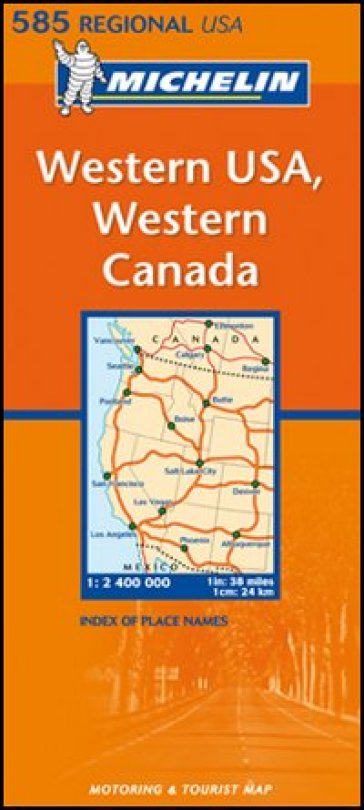Western U.S.A., western Canada 1:2.400.000