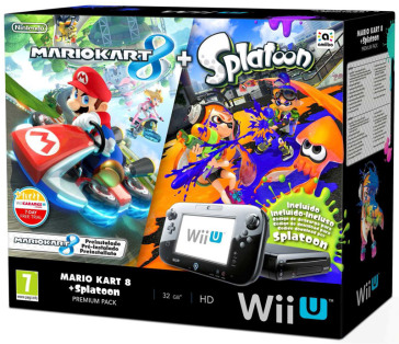 Wii U Mario Kart 8+Splatoon Premium Pack