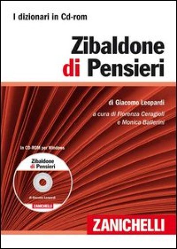 Zibaldone di pensieri. CD-ROM. Con Contenuto digitale (fornito elettronicamente) - Giacomo Leopardi