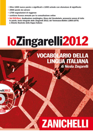 Lo Zingarelli 2012. Vocabolario della lingua italiana. DVD-ROM - Nicola Zingarelli