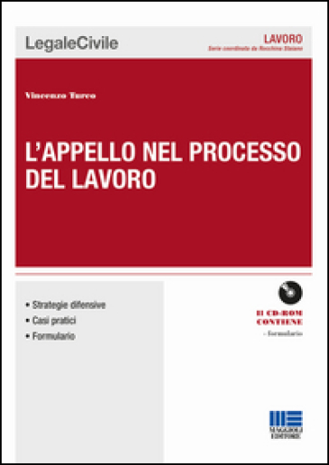 L'appello nel processo del lavoro. Con CD-ROM - Vincenzo Turco